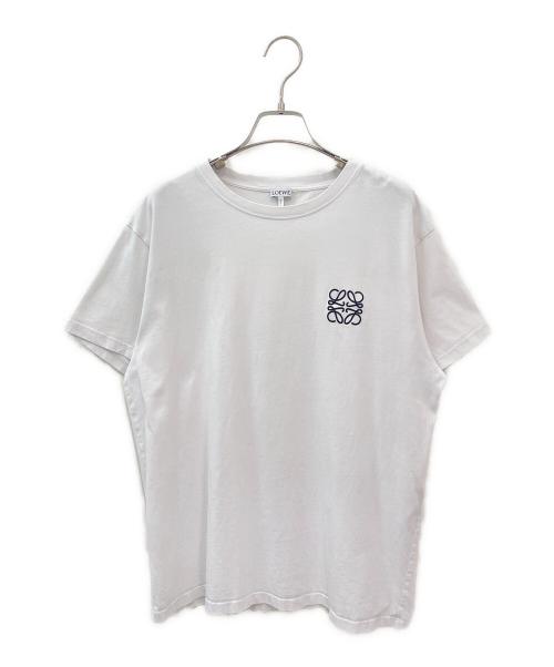 LOEWE（ロエベ）LOEWE (ロエベ) アナグラムコットンTシャツ ホワイト サイズ:Ⅼの古着・服飾アイテム