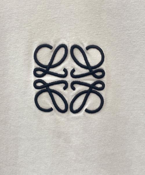 LOEWE（ロエベ）LOEWE (ロエベ) アナグラムコットンTシャツ ホワイト サイズ:Ⅼの古着・服飾アイテム