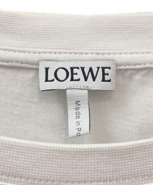 LOEWE（ロエベ）LOEWE (ロエベ) アナグラムコットンTシャツ ホワイト サイズ:Ⅼの古着・服飾アイテム