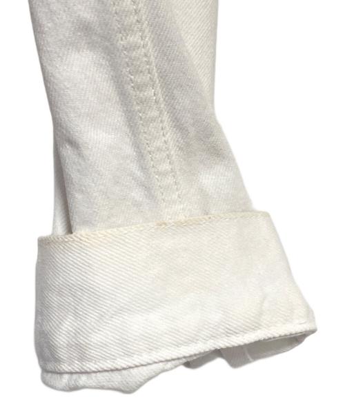 BALENCIAGA（バレンシアガ）BALENCIAGA (バレンシアガ) ロゴデニムジャケット ホワイト サイズ:44の古着・服飾アイテム