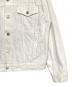 中古・古着 BALENCIAGA (バレンシアガ) ロゴデニムジャケット ホワイト サイズ:44：38000円