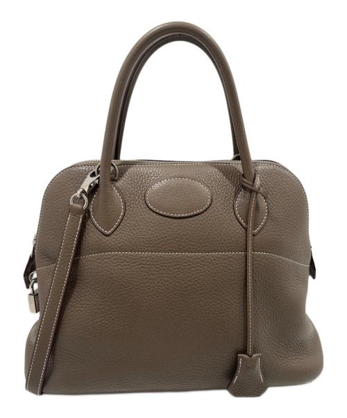 HERMES（エルメス）HERMES (エルメス) ボリード31/シルバー金具/エトゥープ/トリヨンクレマンス/T刻印 エトゥープ サイズ:31の古着・服飾アイテム