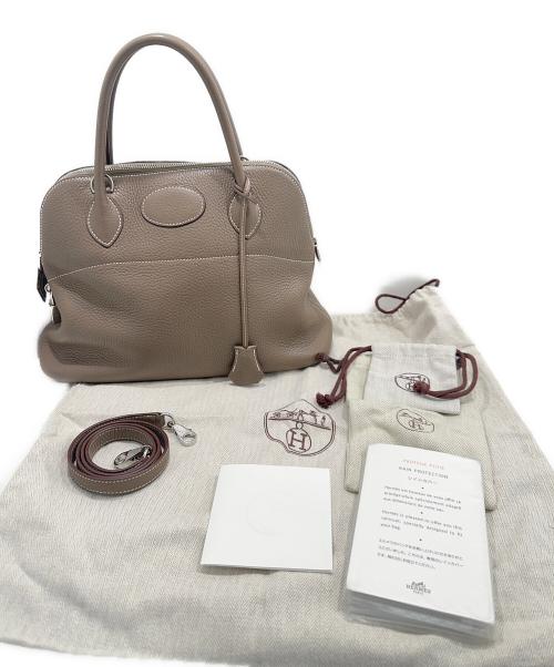 HERMES（エルメス）HERMES (エルメス) ボリード31/シルバー金具/エトゥープ/トリヨンクレマンス/T刻印 エトゥープ サイズ:31の古着・服飾アイテム