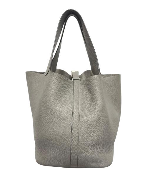 HERMES（エルメス）HERMES (エルメス) ピコタンロック MM/シルバー金具/グリエタン/トリヨンクレマンス/U刻印/2022年 グリエタン サイズ:MMの古着・服飾アイテム