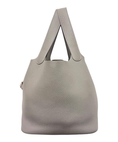 HERMES（エルメス）HERMES (エルメス) ピコタンロック MM/シルバー金具/グリエタン/トリヨンクレマンス/U刻印/2022年 グリエタン サイズ:MMの古着・服飾アイテム