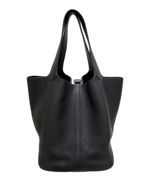 HERMES（エルメス）HERMES (エルメス) ピコタンロックMM/ハンドバッグ/トリヨンクレマンス/シルバー金具/2016製造 ブラック サイズ:MMの古着・服飾アイテム