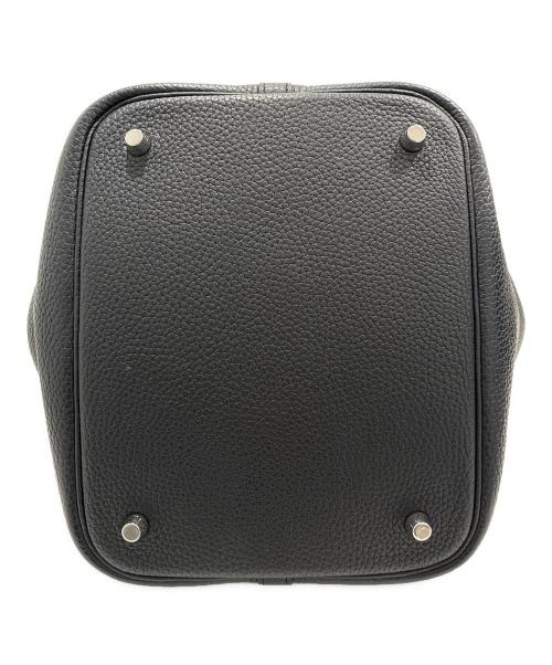 HERMES（エルメス）HERMES (エルメス) ピコタンロックMM/ハンドバッグ/トリヨンクレマンス/シルバー金具/2016製造 ブラック サイズ:MMの古着・服飾アイテム