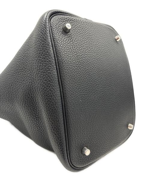 HERMES（エルメス）HERMES (エルメス) ピコタンロックMM/ハンドバッグ/トリヨンクレマンス/シルバー金具/2016製造 ブラック サイズ:MMの古着・服飾アイテム