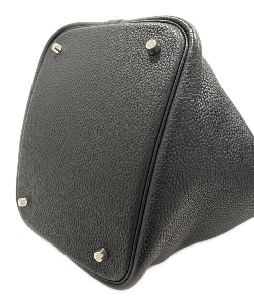 HERMES（エルメス）HERMES (エルメス) ピコタンロックMM/ハンドバッグ/トリヨンクレマンス/シルバー金具/2016製造 ブラック サイズ:MMの古着・服飾アイテム