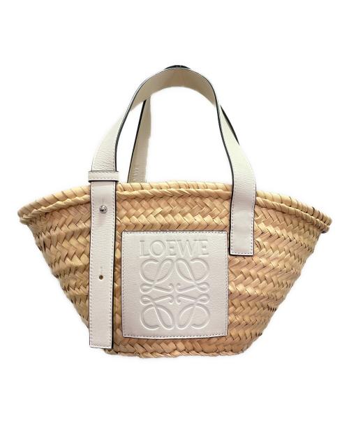 LOEWE（ロエベ）LOEWE (ロエベ) バスケット バッグ スモール ベージュ×ホワイト サイズ:スモールの古着・服飾アイテム