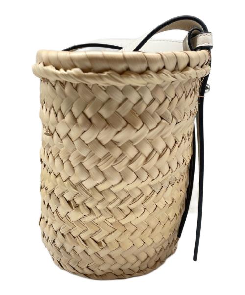 LOEWE（ロエベ）LOEWE (ロエベ) バスケット バッグ スモール ベージュ×ホワイト サイズ:スモールの古着・服飾アイテム