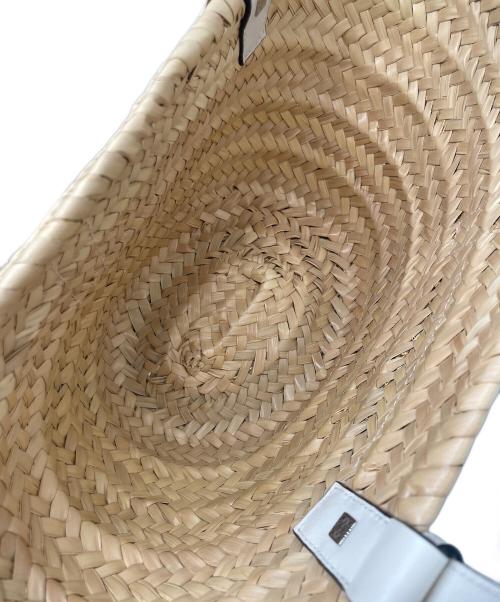 LOEWE（ロエベ）LOEWE (ロエベ) バスケット バッグ スモール ベージュ×ホワイト サイズ:スモールの古着・服飾アイテム