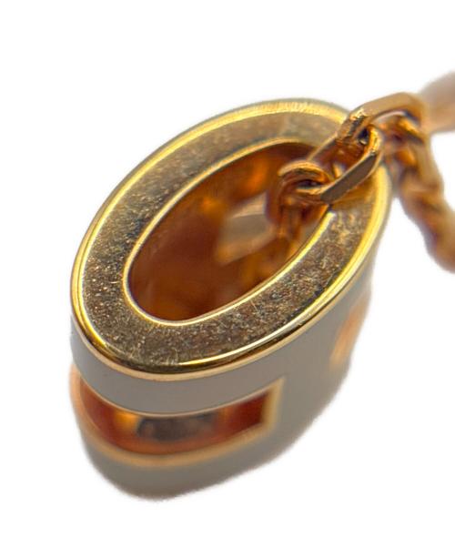 HERMES（エルメス）HERMES (エルメス) ポップアッシュHネックレス/Mini Pop H pendant グレー×ゴールドの古着・服飾アイテム