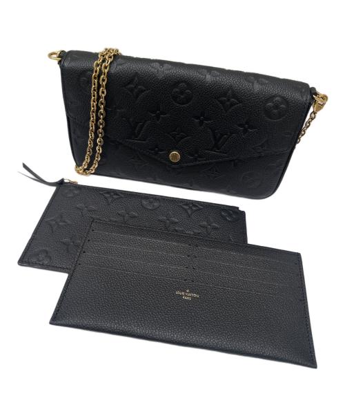 LOUIS VUITTON（ルイ ヴィトン）LOUIS VUITTON (ルイ ヴィトン) ショルダーポーチ ブラックの古着・服飾アイテム