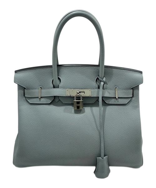 HERMES（エルメス）HERMES (エルメス) バーキン30/シルバー金具/トゴ/ブルーグラシエ/T刻印 ブルーグラシエ サイズ:30の古着・服飾アイテム