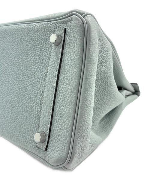 HERMES（エルメス）HERMES (エルメス) バーキン30/シルバー金具/トゴ/ブルーグラシエ/T刻印 ブルーグラシエ サイズ:30の古着・服飾アイテム