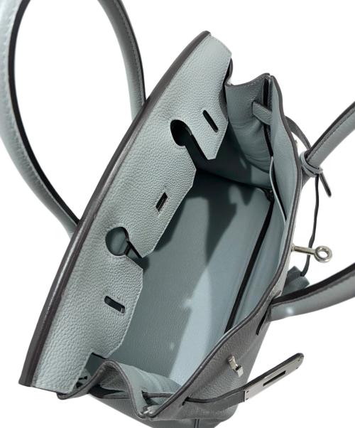 HERMES（エルメス）HERMES (エルメス) バーキン30/シルバー金具/トゴ/ブルーグラシエ/T刻印 ブルーグラシエ サイズ:30の古着・服飾アイテム