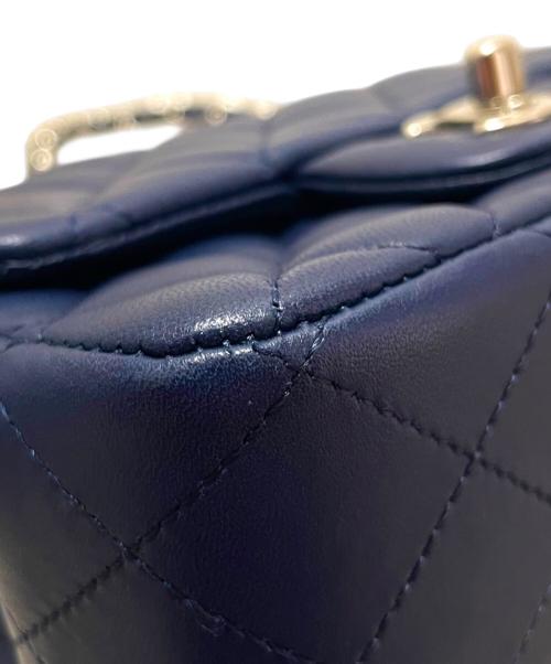 CHANEL（シャネル）CHANEL (シャネル) ミニマトラッセチェーンショルダーバッグ ネイビーシルバー金具の古着・服飾アイテム