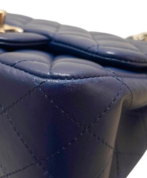 CHANEL（シャネル）CHANEL (シャネル) ミニマトラッセチェーンショルダーバッグ ネイビーシルバー金具の古着・服飾アイテム