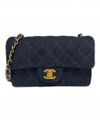 CHANELシャネル）の古着「デニムマトラッセチェーンショルダーバッグ」｜インディゴ