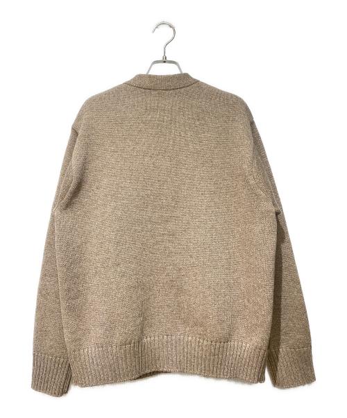 A.PRESSE（アプレッセ）A.PRESSE (アプレッセ) 23AW スウェード切替カーディガン ブラウン サイズ:2の古着・服飾アイテム