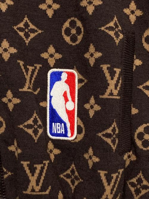 LOUIS VUITTON（ルイ ヴィトン）LOUIS VUITTON (ルイ ヴィトン) NBA (エヌビーエー) モノグラムニットブルゾン ブラウン サイズ:XLの古着・服飾アイテム