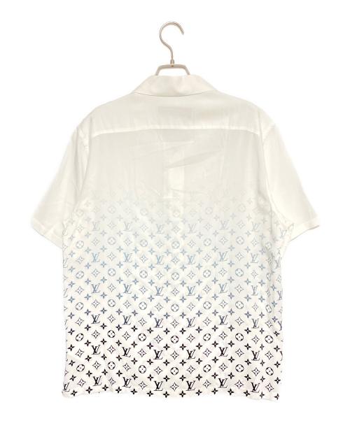 LOUIS VUITTON（ルイ ヴィトン）LOUIS VUITTON (ルイ ヴィトン) FRAGMENT DESIGN (フラグメントデザイン) モノグラムオープンカラーシャツ ホワイト サイズ:Mの古着・服飾アイテム