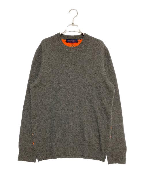 LOUIS VUITTON（ルイ ヴィトン）LOUIS VUITTON (ルイ ヴィトン) モノグラムニット グレー サイズ:XLの古着・服飾アイテム