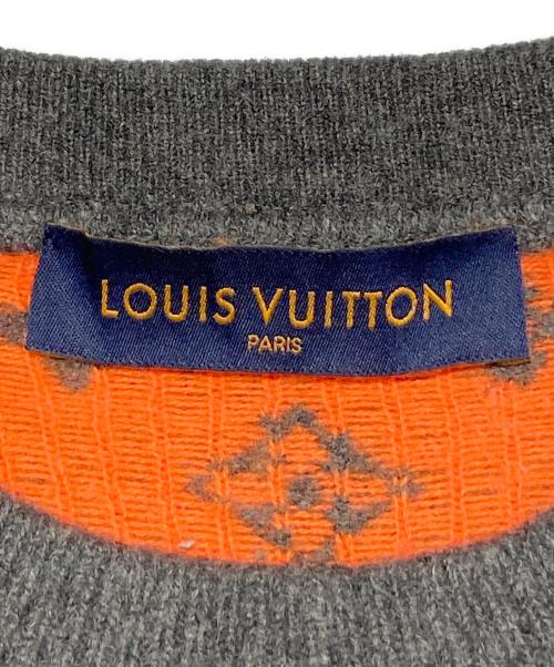 LOUIS VUITTON（ルイ ヴィトン）LOUIS VUITTON (ルイ ヴィトン) モノグラムニット グレー サイズ:XLの古着・服飾アイテム