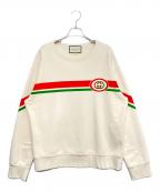 GUCCIグッチ）の古着「ロゴスウェット」｜ベージュ