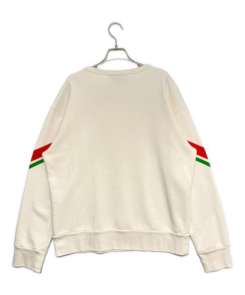 GUCCI（グッチ）GUCCI (グッチ) ロゴスウェット ベージュ サイズ:Mの古着・服飾アイテム