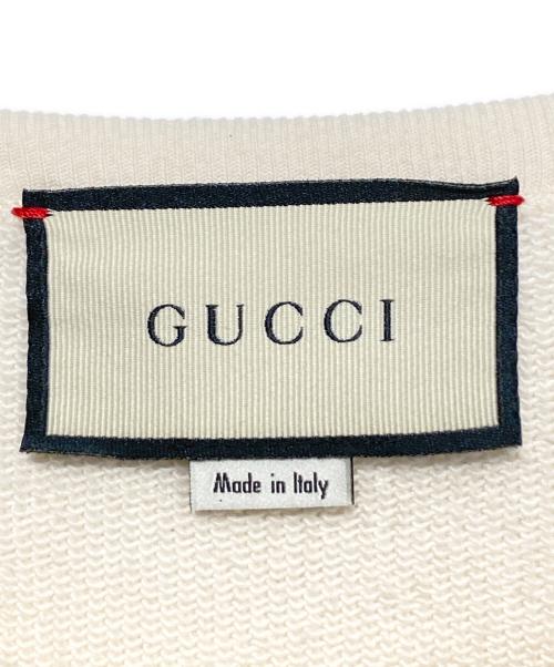 GUCCI（グッチ）GUCCI (グッチ) ロゴスウェット ベージュ サイズ:Mの古着・服飾アイテム