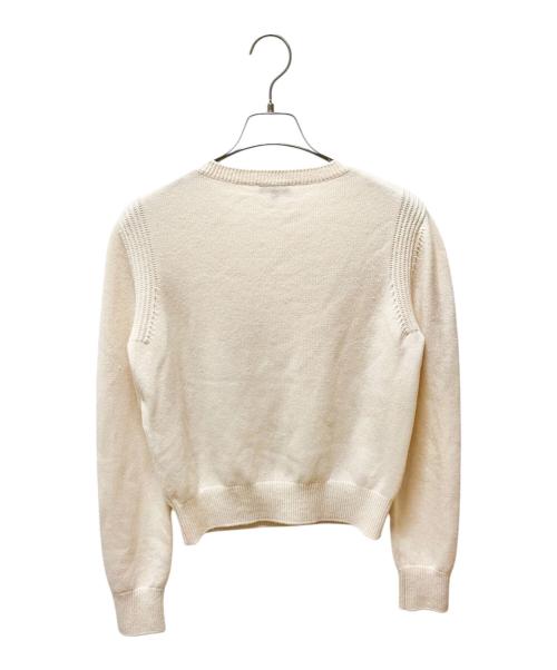CHANEL（シャネル）CHANEL (シャネル) ココマークエンブレムニット ベージュ サイズ:38の古着・服飾アイテム