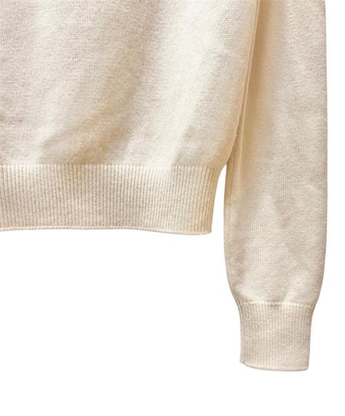 CHANEL（シャネル）CHANEL (シャネル) ココマークエンブレムニット ベージュ サイズ:38の古着・服飾アイテム