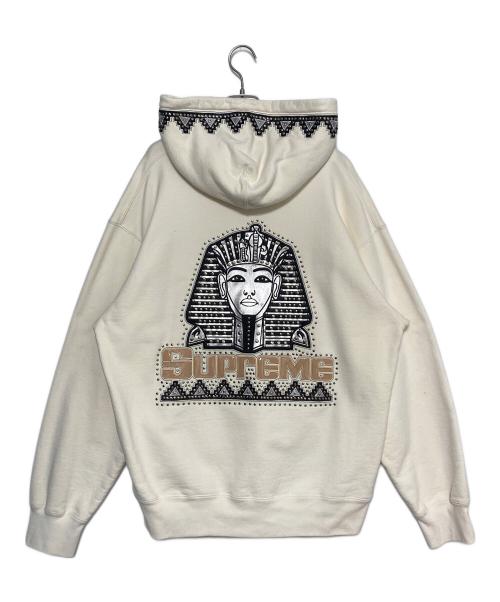 SUPREME（シュプリーム）SUPREME (シュプリーム) Pharaoh Studded Hooded Sweatshirt ベージュ サイズ:XLの古着・服飾アイテム