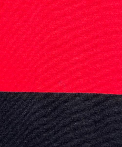 VETEMENTS（ヴェトモン）VETEMENTS (ヴェトモン) ボーダーカットソー レッド×ブラック サイズ:XSの古着・服飾アイテム