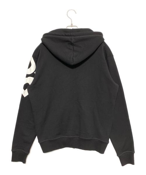 DSQUARED2（ディースクエアード）DSQUARED2 (ディースクエアード) ミラーロゴジップアップパーカー ブラック サイズ:Sの古着・服飾アイテム
