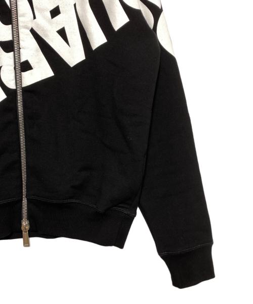 DSQUARED2（ディースクエアード）DSQUARED2 (ディースクエアード) ミラーロゴジップアップパーカー ブラック サイズ:Sの古着・服飾アイテム