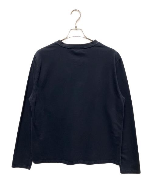 HERMES（エルメス）HERMES (エルメス) デザインポケットロングスリーブカットソー ネイビー サイズ:Ｌの古着・服飾アイテム
