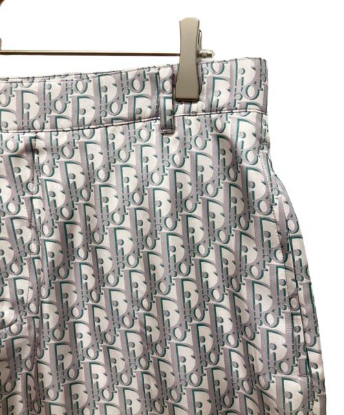 Dior（ディオール）Dior (ディオール) Oblique Silk Pants オブリーク シルク ハーフパンツ シルバー サイズ:50の古着・服飾アイテム