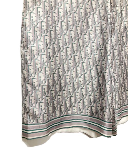 Dior（ディオール）Dior (ディオール) Oblique Silk Pants オブリーク シルク ハーフパンツ シルバー サイズ:50の古着・服飾アイテム