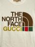 中古・古着 GUCCI (グッチ) THE NORTH FACE (ザ ノース フェイス) ロゴTシャツ アイボリー サイズ:XXS：30000円
