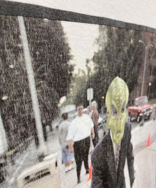 A BATHING APE（アベイシングエイプ）A BATHING APE (ア ベイシング エイプ) フォトTシャツ/00's ×SHAWN MORTENSE/ ホワイト サイズ:Lの古着・服飾アイテム