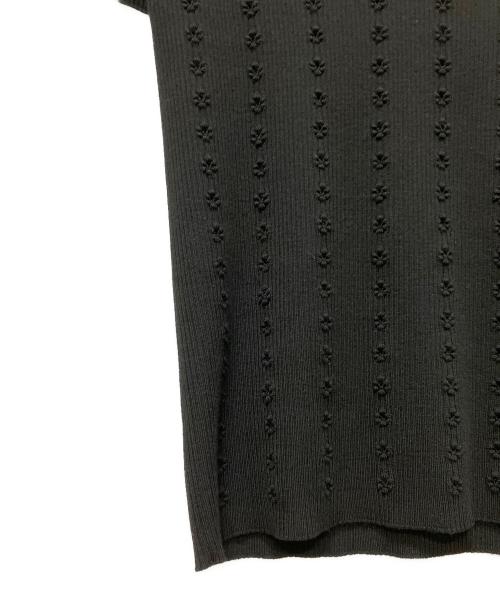 CHANEL（シャネル）CHANEL (シャネル) 22SS P70 ココマーク半袖ニット ブラック サイズ:36の古着・服飾アイテム