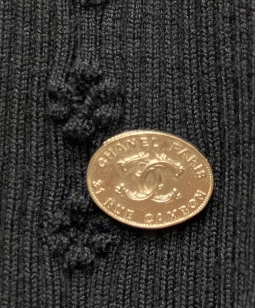 CHANEL（シャネル）CHANEL (シャネル) 22SS P70 ココマーク半袖ニット ブラック サイズ:36の古着・服飾アイテム