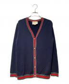 GUCCIグッチ）の古着「シェリーラインカーディガン」｜ネイビー