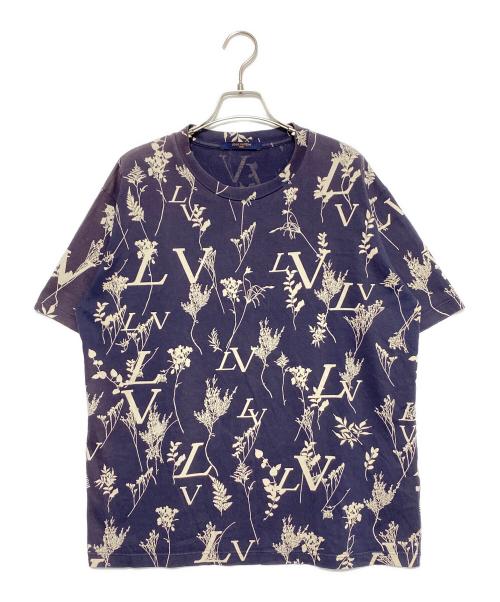 LOUIS VUITTON（ルイ ヴィトン）LOUIS VUITTON (ルイ ヴィトン) LVリーフディスチャージTシャツ ネイビー サイズ:XLの古着・服飾アイテム