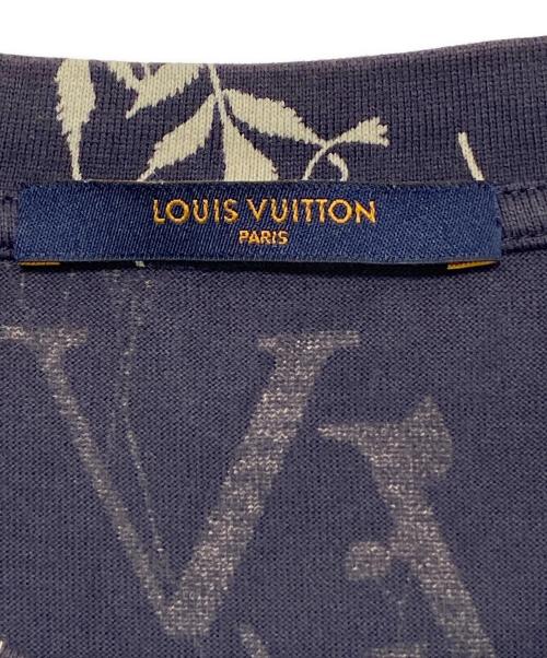 LOUIS VUITTON（ルイ ヴィトン）LOUIS VUITTON (ルイ ヴィトン) LVリーフディスチャージTシャツ ネイビー サイズ:XLの古着・服飾アイテム