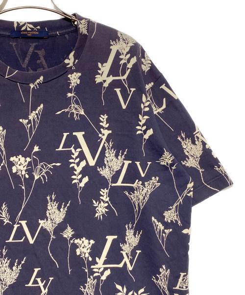 LOUIS VUITTON（ルイ ヴィトン）LOUIS VUITTON (ルイ ヴィトン) LVリーフディスチャージTシャツ ネイビー サイズ:XLの古着・服飾アイテム