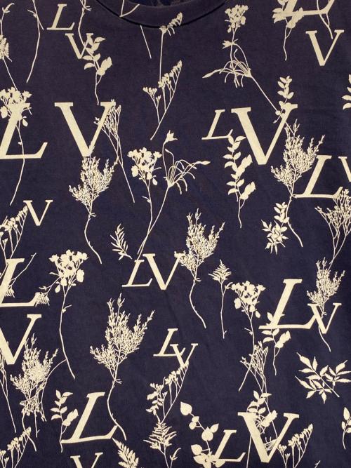 LOUIS VUITTON（ルイ ヴィトン）LOUIS VUITTON (ルイ ヴィトン) LVリーフディスチャージTシャツ ネイビー サイズ:XLの古着・服飾アイテム